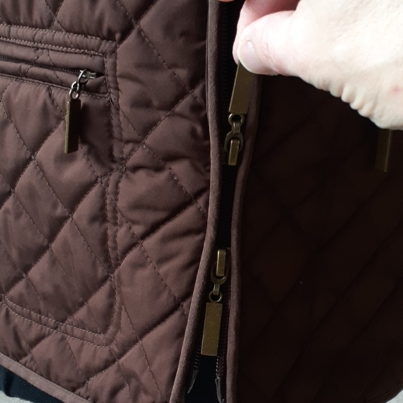 VANHEUSEN Quilted Ladies Zippered Vest M - Picture 5 of 8